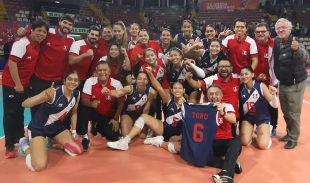 La selección peruana de vóley ya aseguró, al menos, la medalla de plata en estos Juegos Bolivarianos. Foto: FPV