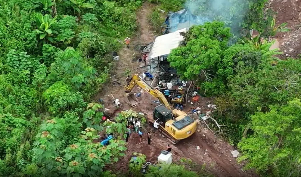 Este 4 de diciembre se realizó el tercer operativo para la expulsión de mineros ilegales que operan en el río Autiki