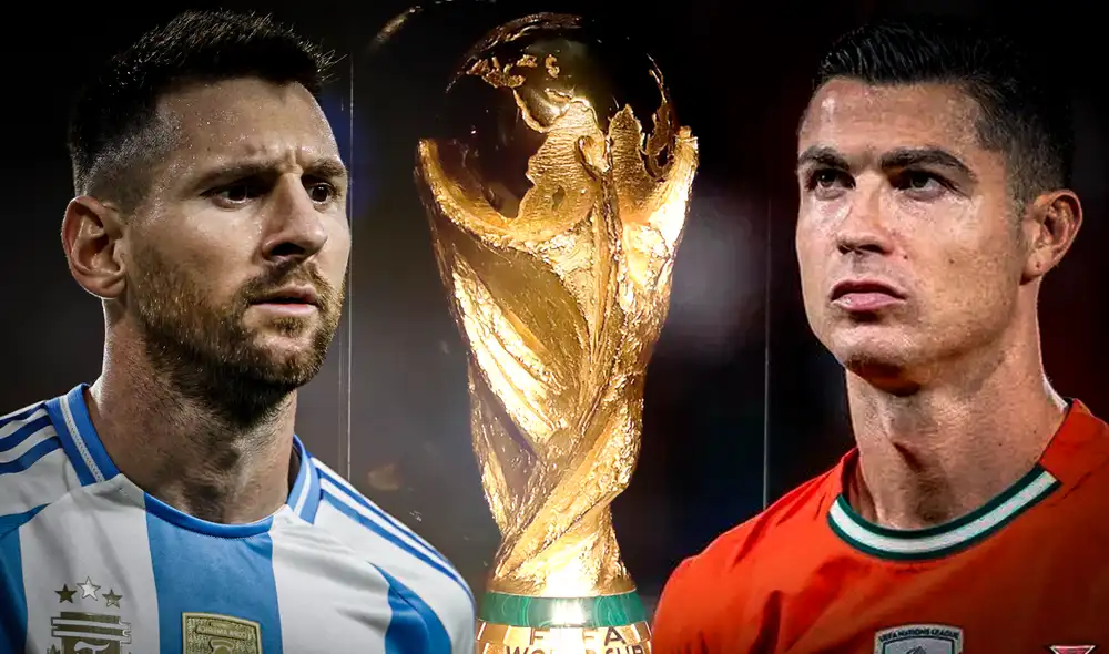 El Mundial 2026 será el último que disputarán Lionel Messi y Cristiano Ronaldo. Foto: composición LR/AFP/FIFA