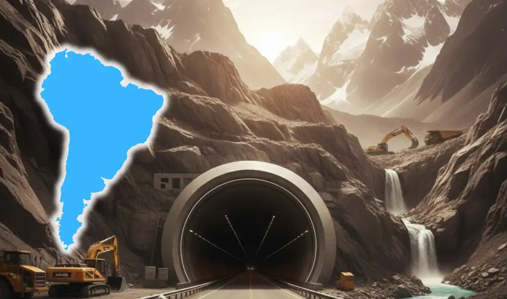 El megatúnel a 4.000 metros de altura conectará dos países a través de la cordillera de los Andes.