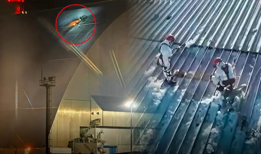 El 14 de febrero de 2025, aproximadamente a la 1.50 a. m., un dron atacó la estructura de contención sobre el reactor 4 de Chernóbil. El 14 de febrero de 2025, aproximadamente a la 1.50 a. m., un dron atacó la estructura de contención sobre el reactor 4 de Chernóbil.