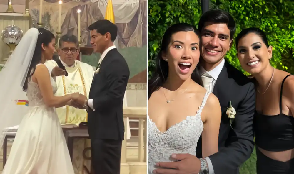 El 'Tunche' Rivera celebró su boda con Isabel Sifuentes. Foto: composición LR/difusión