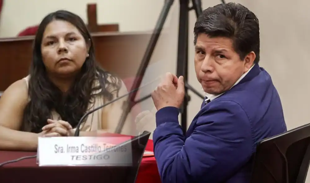 La hermana de Pedro Castillo, Irma Castillo, aparece en protestas mientras el Estado le paga por labores administrativas en Chosica. Foto: Composición LR La hermana de Pedro Castillo, Irma Castillo, aparece en protestas mientras el Estado le paga por labores administrativas en Chosica. Foto: Composición LR