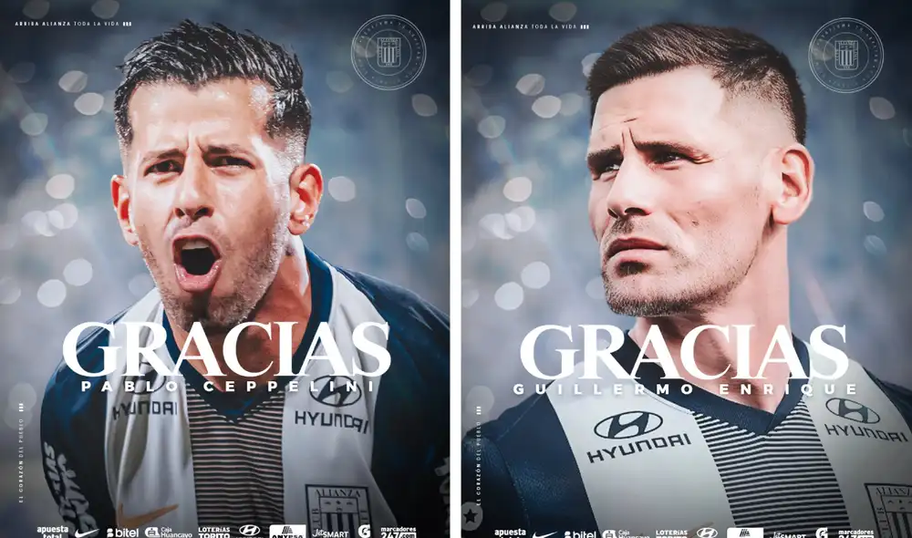 Guillermo Enrique y Pablo Ceppelini llegaron a Alianza Lima este 2025. Foto: composición LR/Alianza Guillermo Enrique y Pablo Ceppelini llegaron a Alianza Lima este 2025. Foto: composición LR/Alianza