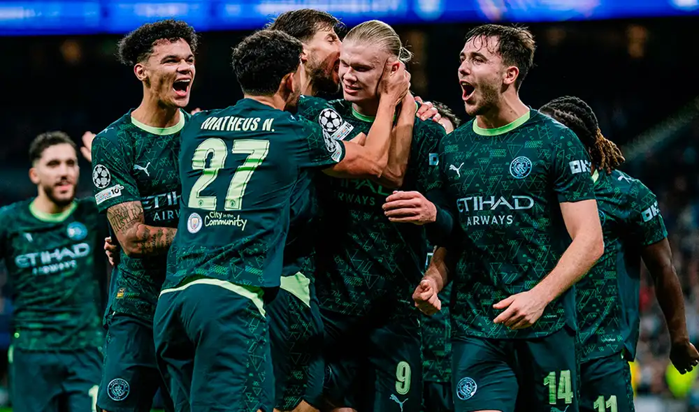 El equipo de Pep Guardiola empezó perdiendo ante Real Madrid, pero remontó en 8 minutos. Foto: Manchester City El equipo de Pep Guardiola empezó perdiendo ante Real Madrid, pero remontó en 8 minutos. Foto: Manchester City