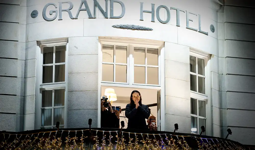 María Corina Machado llegó a Oslo, pero no fue parte de la entrega del Nobel de la Paz. Foto: AFP.