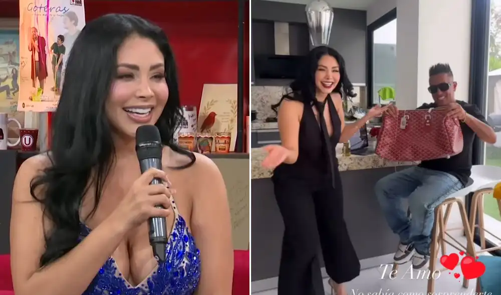 La cantante se refirió al lujoso regalo que le dio a Cueva por su cumpleaños. Foto: Composición LR La cantante se refirió al lujoso regalo que le dio a Cueva por su cumpleaños. Foto: Composición LR