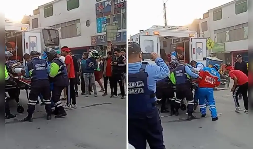 Accidente de tránsito en Comas. Accidente de tránsito en Comas.