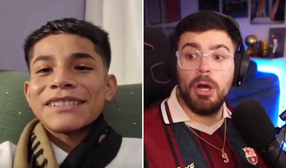 El joven conversó en vivo con el streamer argentino en la plataforma Kick. Foto: Composición LR