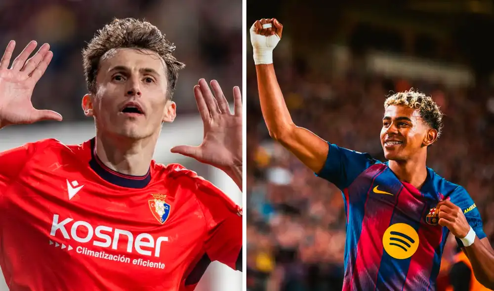 Barcelona recibirá la visita de Osasuna por la jornada 16 de LaLiga EA. Foto: composición LR/Ante Budimir/Lamine Yamal