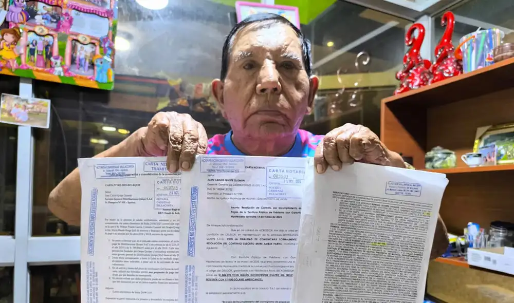 Empresario se siente defraudado por hijo a quien le dio su apellido. Foto: Yazmín Araujo - La República.