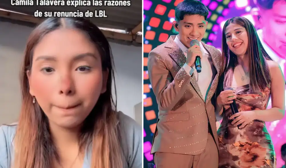 Camila Talavera solo estuvo tres meses en La Bella Luz. Foto: Composición LR/Tiktok/Instagram.