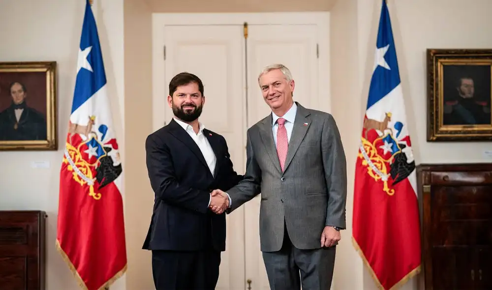 Gabriel Boric recibió a José Antonio Kast en La Moneda durante la mañana del lunes 15 de diciembre. Gabriel Boric recibió a José Antonio Kast en La Moneda durante la mañana del lunes 15 de diciembre.
