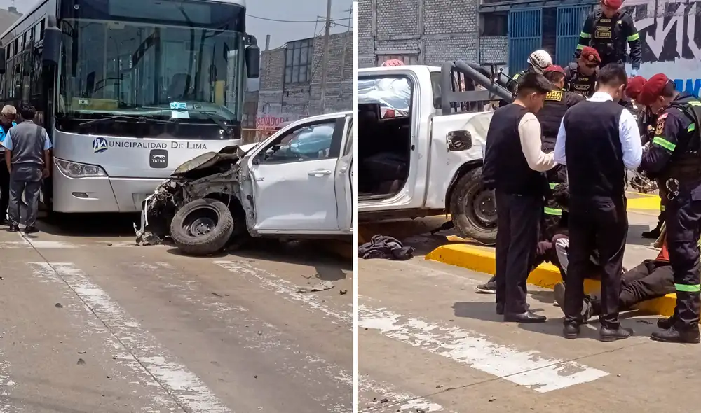 El accidente de tránsito dejó un herido, quien fue trasladado a una clínica local. El accidente de tránsito dejó un herido, quien fue trasladado a una clínica local.
