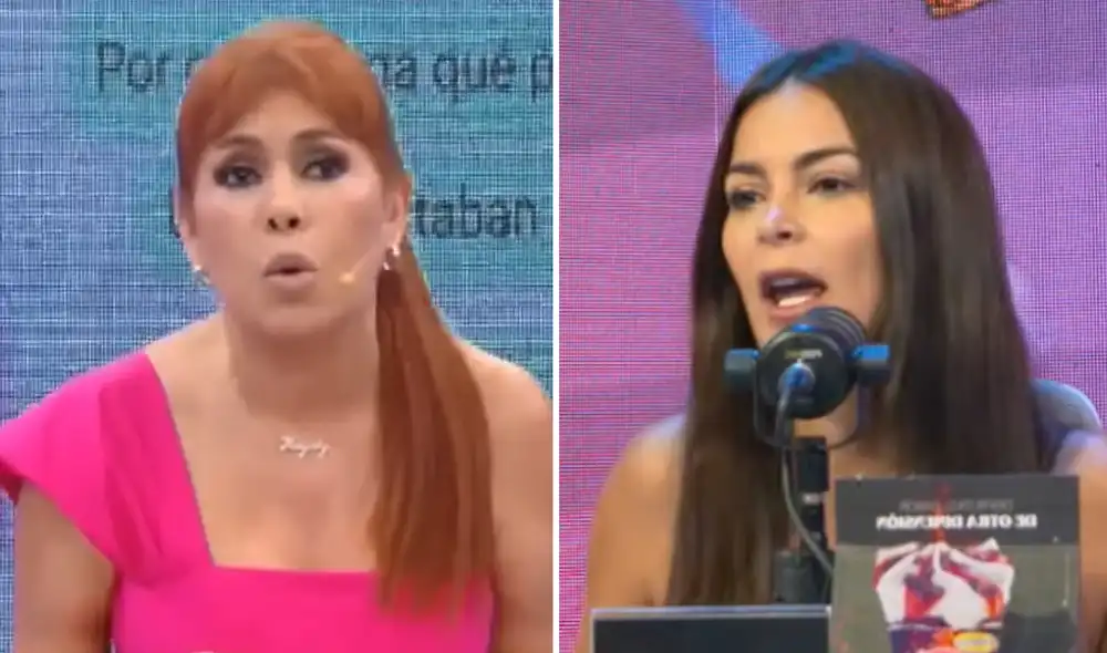 "Ella pensará que lo que ella dice es palabra 'santa'", indicó Magaly Medina sobre Laura Spoya. "Ella pensará que lo que ella dice es palabra 'santa'", indicó Magaly Medina sobre Laura Spoya.
