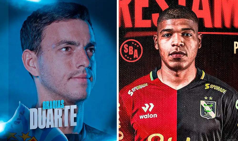 Alejandro Duarte deja el club rimense, al igual que Percy Liza en el Dominó. Foto: composición de LR/Sporting Cristal/FBC Melgar Alejandro Duarte deja el club rimense, al igual que Percy Liza en el Dominó. Foto: composición de LR/Sporting Cristal/FBC Melgar