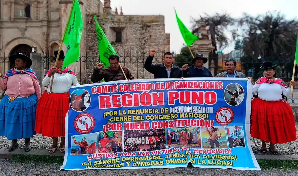 Dirigentes afirman que no permitirán la visita de Jerí a la región. Créditos: Cinthia Alvarez / La República. Dirigentes afirman que no permitirán la visita de Jerí a la región. Créditos: Cinthia Alvarez / La República.