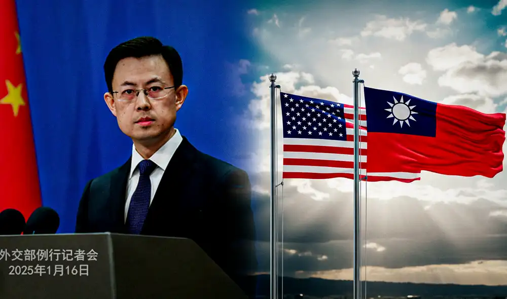 El diplomático chino Guo Jiakun instó a Estados Unidos a detener la venta de armamento a Taiwán. El diplomático chino Guo Jiakun instó a Estados Unidos a detener la venta de armamento a Taiwán.