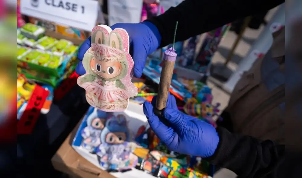 Cohetón Labubu, pirotécnicos peligroso de venta en Lima. Foto: Mininter