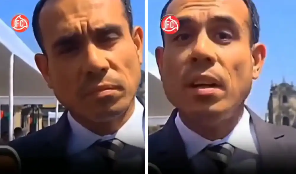 José Jerí pierde los papeles con periodista. Foto: composición LR