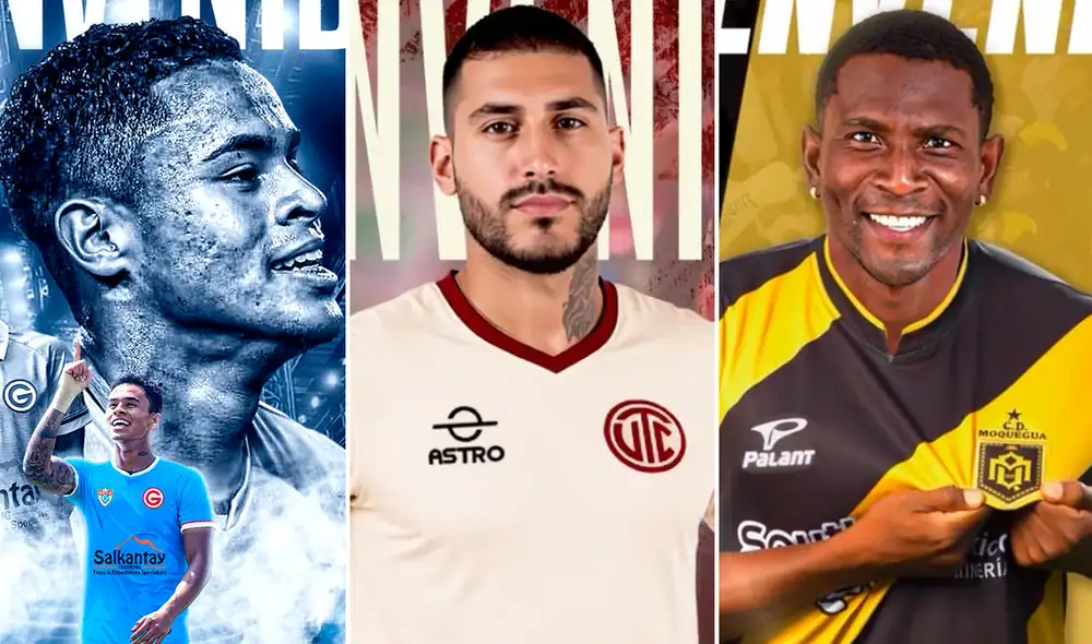 Christopher Olivares, Junior Huerto y Brayan Angulo son algunos de los protagonistas del mercado de fichajes en los últimos días. Foto: composición de LR/Deportivo Garcilaso/UTC/CD Moquegua