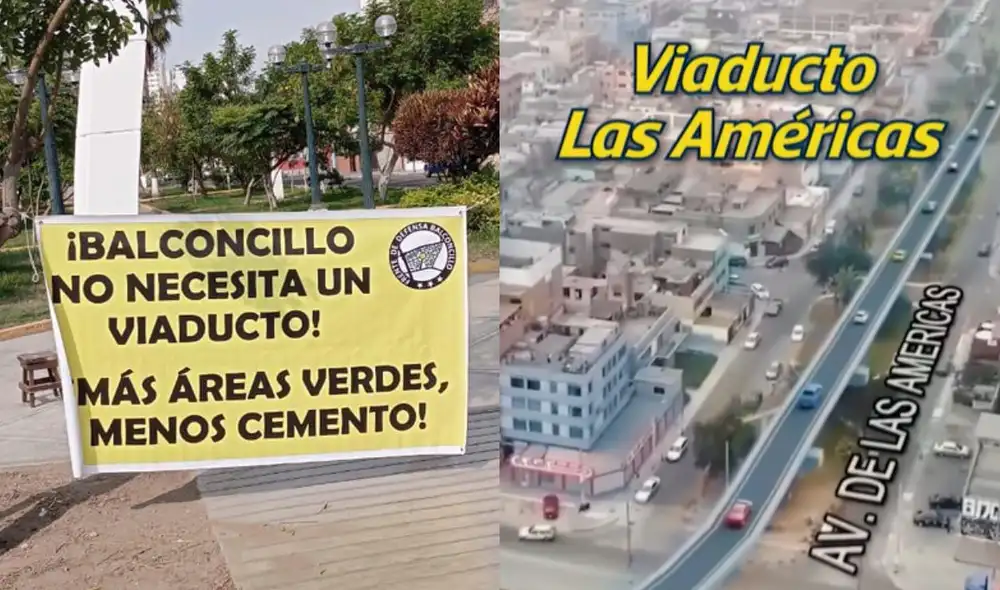 Vecinos rechazan viaducto Las Américas en La Victoria