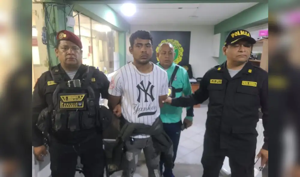 Presunto extorsionador extranjero detenido en Santa Clata, Ate.