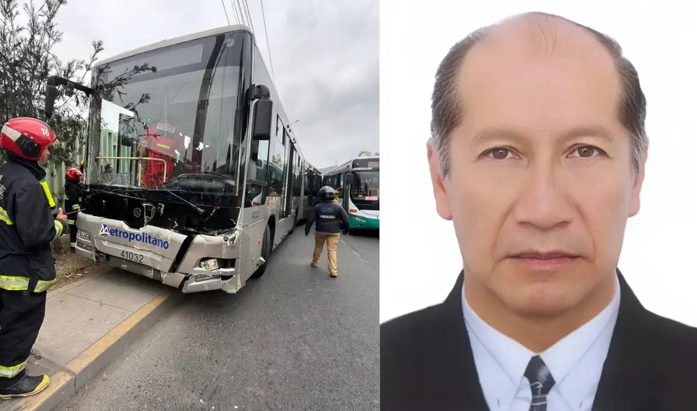 Un conductor del Metropolitano falleció tras fuerte choque contra poste en Chorrillos.