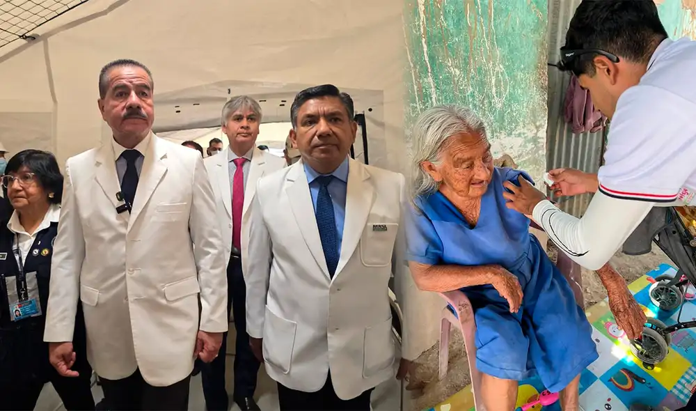 El titular del Minsa señaló que actualmente se registran seis casos confirmados del subclado K de la variante H3N2. Créditos: composición LR.