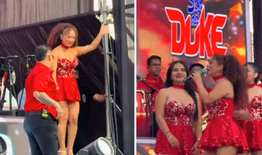 Ana Caludia Urbina debutó en Son del Duke. Foto: composición LR/TikTok/difusionaldia
