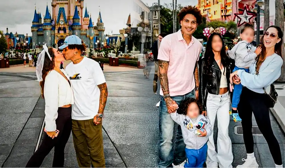 Ana Paula Consorte y Paolo Guerrero pasaron la Navidad en Disneyland al lado de sus tres hijos.