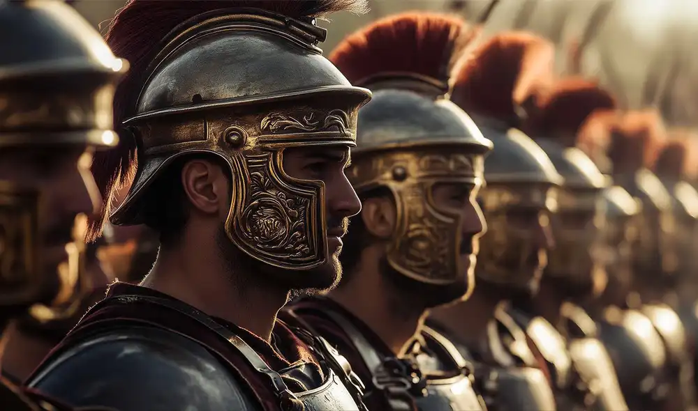 Los soldados romanos en Gran Bretaña padecían de diarrea y dolores de estómago. Foto: Midjourney