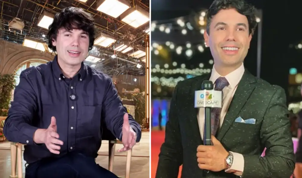 Bruno Pinasco anunció el fin de Cinescape en la televisión. Foto: Composición LR/América TV/Instagram.