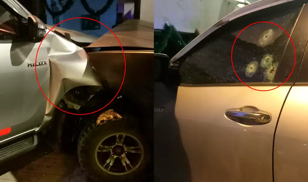 La acompañante resultó ilesa. Créditos: Municipalidad de Villa El Salvador.