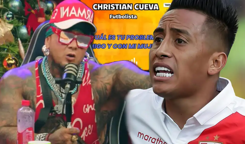 'La Mackyna' compartió amenaza de Christian Cueva. Foto: composición LR/difusión/Trivu