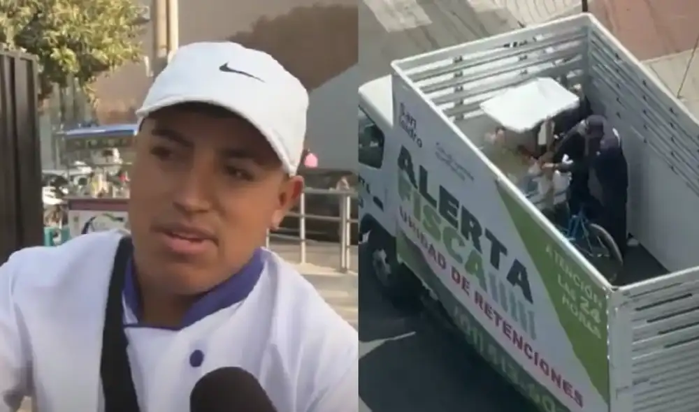 Comerciante ambulante aseguró que es la cuarta vez que le quitan su carretilla.