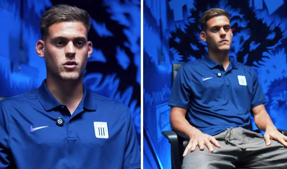Federico Girotti dio sus primeras palabras como jugador de Alianza Lima. Foto: composición LR/ Alianza Lima TV