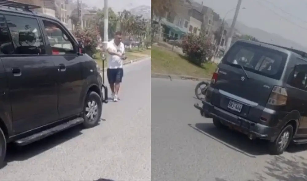 Menor de edad es atropellado por un vehículo en vía pública.