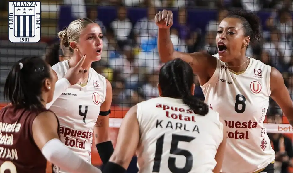 Universitario se impuso a Alianza Lima, tras el reclamar con el reglamento. Foto: Lr/Puro Vóley