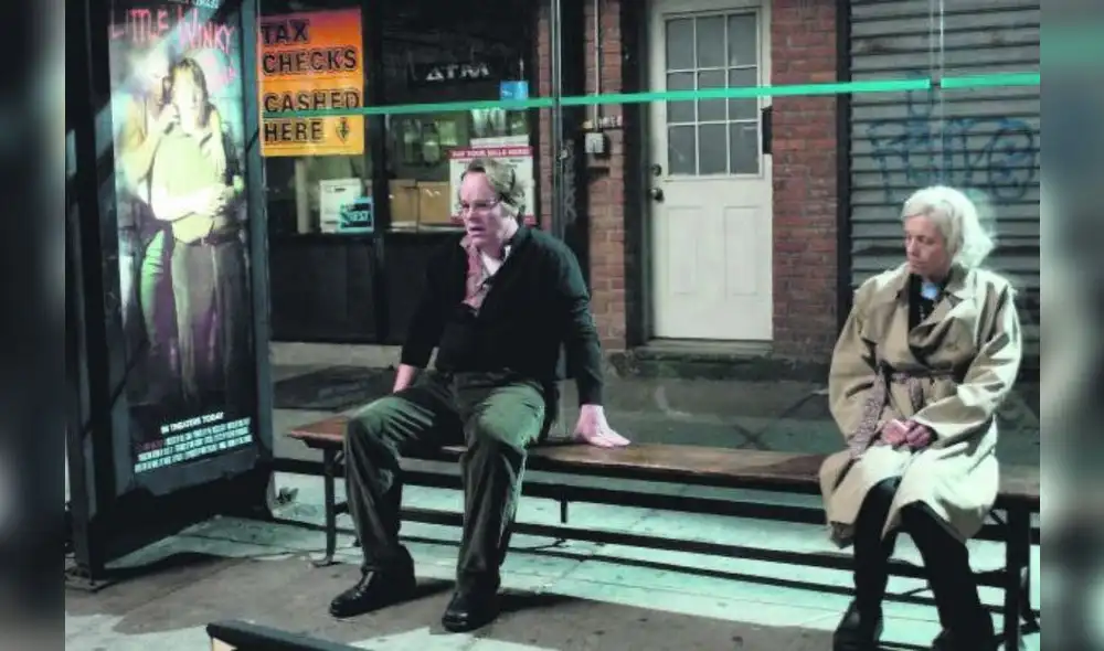 Obra maestra. Philip Seymour Hoffman en Synecdoche, New York de Kaufman. Imagen: difusión.