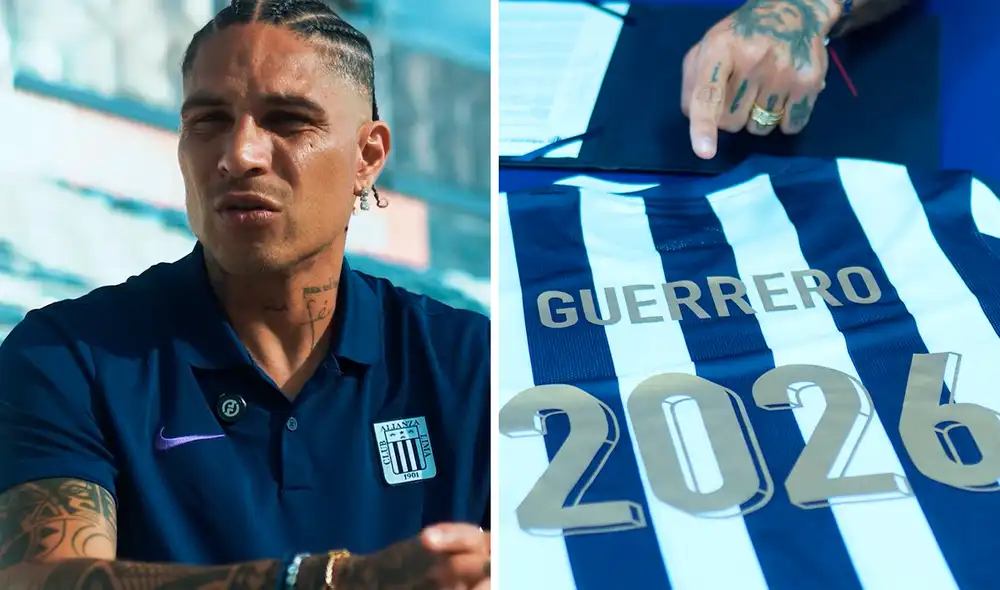 Paolo Guerrero tuvo una entrevista con Alianza Lima TV. Foto: composición LR/Alianza Lima TV
