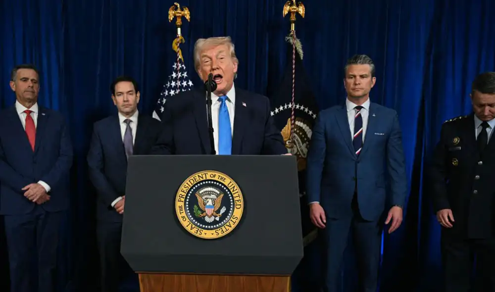 Trump brindó declaraciones ante los medios tras captura de Maduro. Foto: AFP