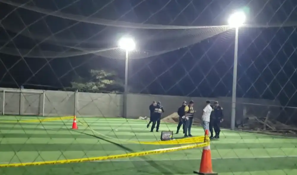 Balacera en losa deportiva en Huacho deja dos muertos. Foto: Latina