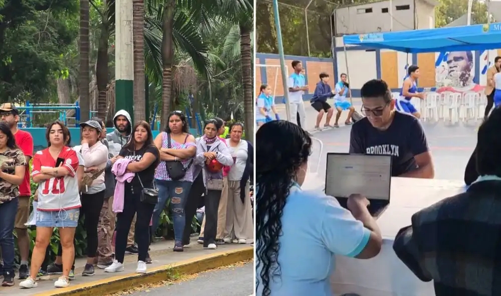 Padres de familia hicieron colas por varias horas al exterior del parque Mariscal Ramón Castilla.