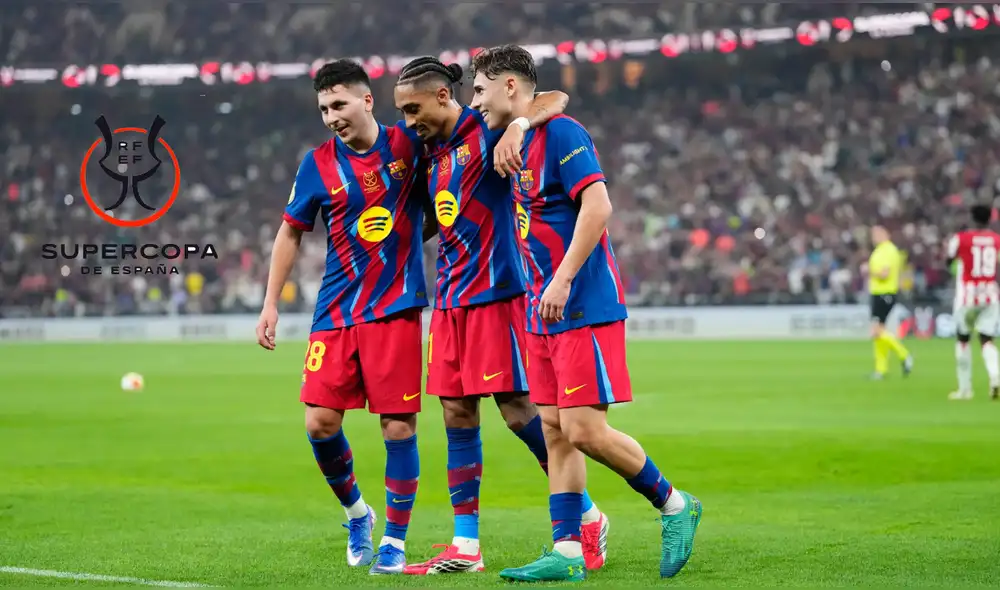 El equipo catalán va por su segundo campeonato consecutivo en la Supercopa de España. Foto: composición de LR/FC Barcelona El equipo catalán va por su segundo campeonato consecutivo en la Supercopa de España. Foto: composición de LR/FC Barcelona