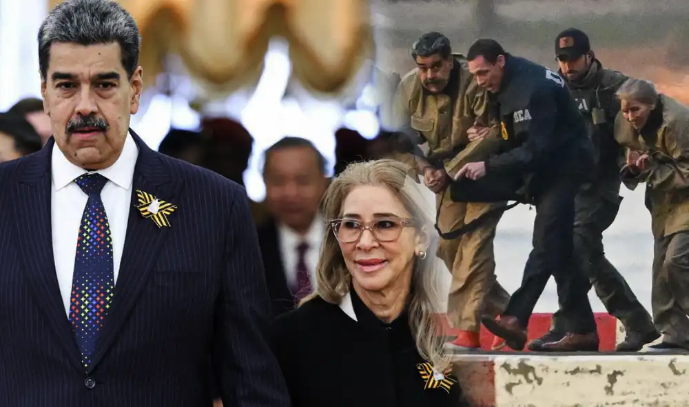 Nicolás Maduro fue herido en una pierna y Cilia Flores Flores fue herida en la cabeza durante el operativo estadounidense. Foto: AFP Nicolás Maduro fue herido en una pierna y Cilia Flores Flores fue herida en la cabeza durante el operativo estadounidense. Foto: AFP