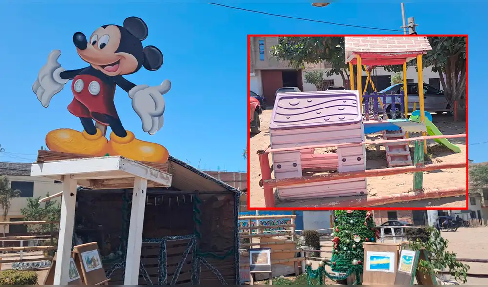 Vecinos de Primavera construyeron varios juegos. Foto: Composición LR / Cortesía Vecinos de Primavera construyeron varios juegos. Foto: Composición LR / Cortesía