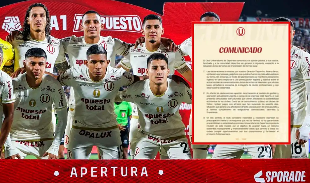 Universitario de Deportes se pronunció a través de un comunicado. Foto: composición LR/Liga 1/Universitario