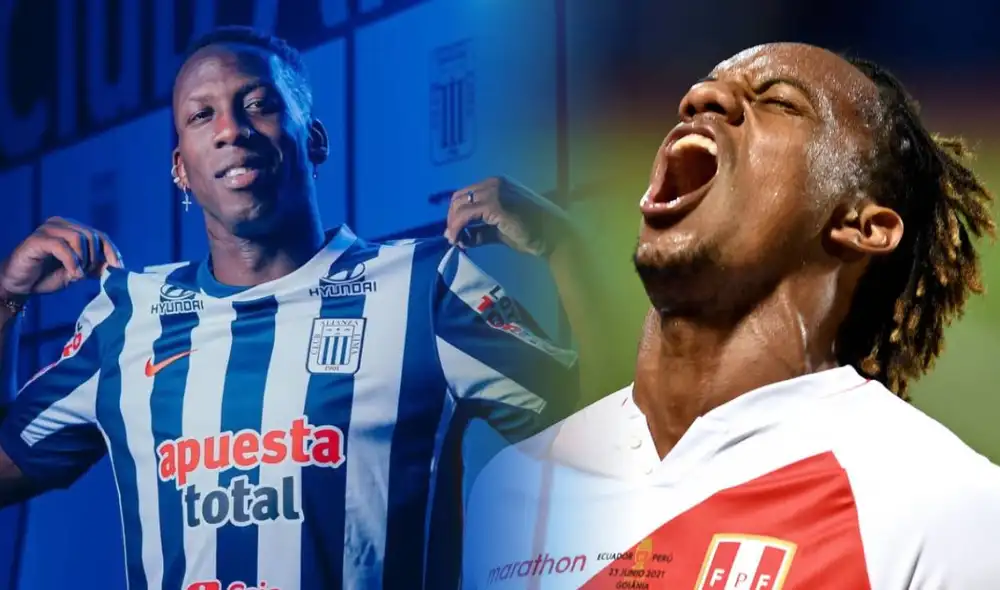 André Carrillo no pudo ocultar su emoción al ver a Advíncula con Alianza Lima. Foto: Lr/Trome