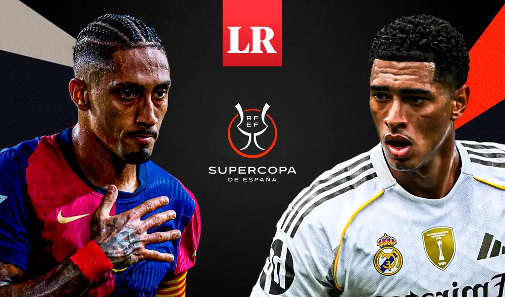 Barcelona y Real Madrid se enfrentarán en Arabia Saudit para definir la Supercopa de España. Foto: composición LR/Omar Neyra